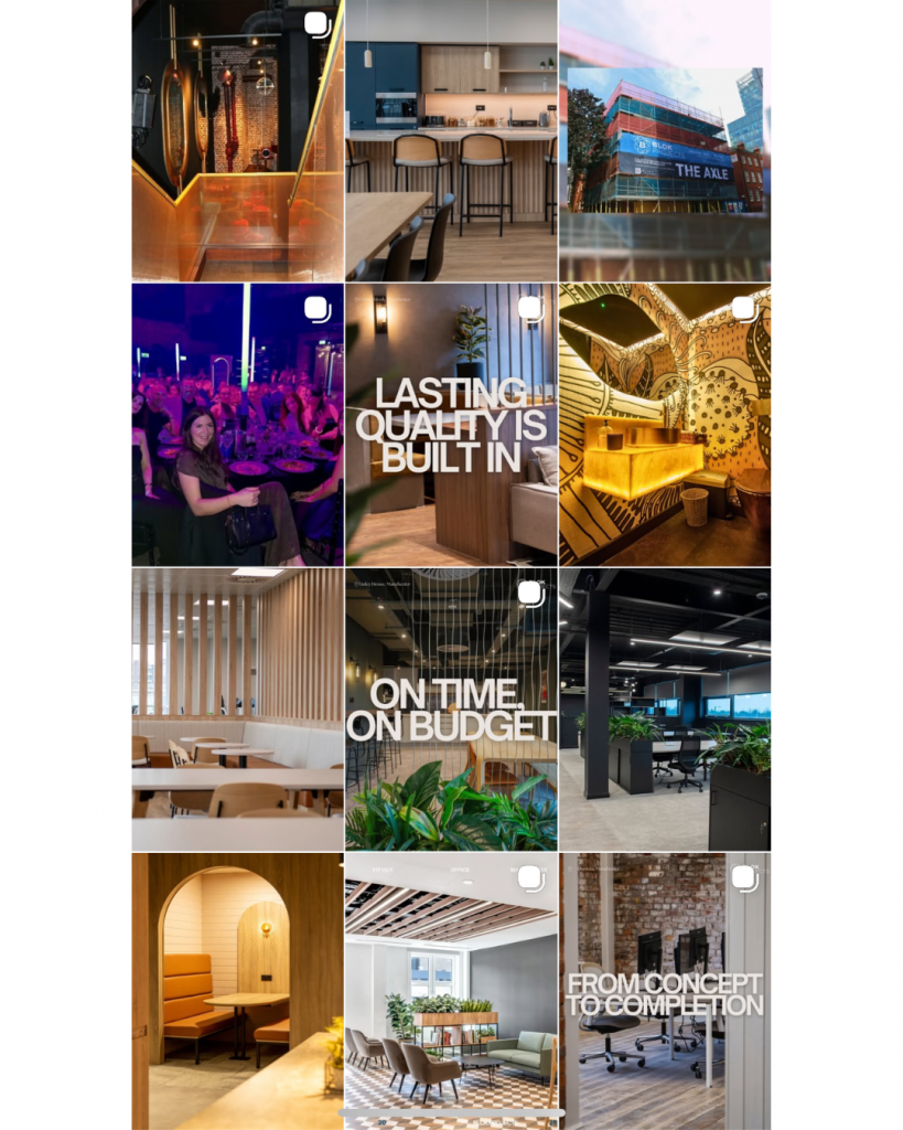 Rolke Studio BLOK Projects Social Media Design Instagram Manchester