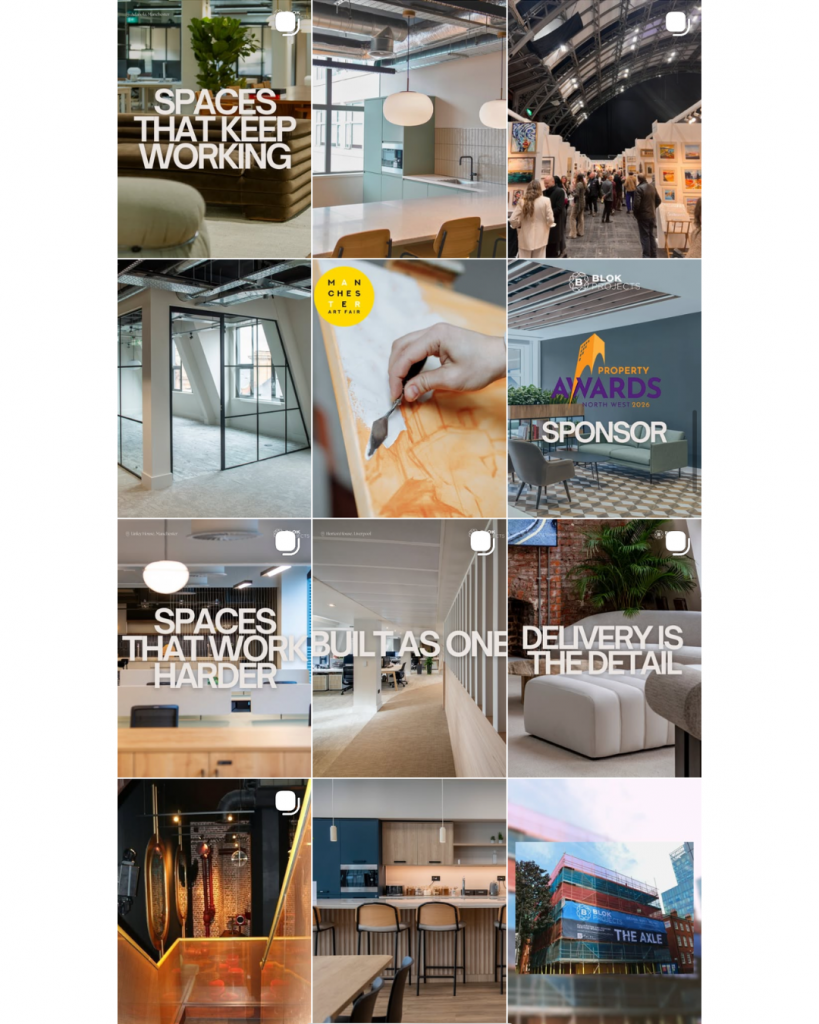 Rolke Studio BLOK Projects Social Media Design Instagram Manchester